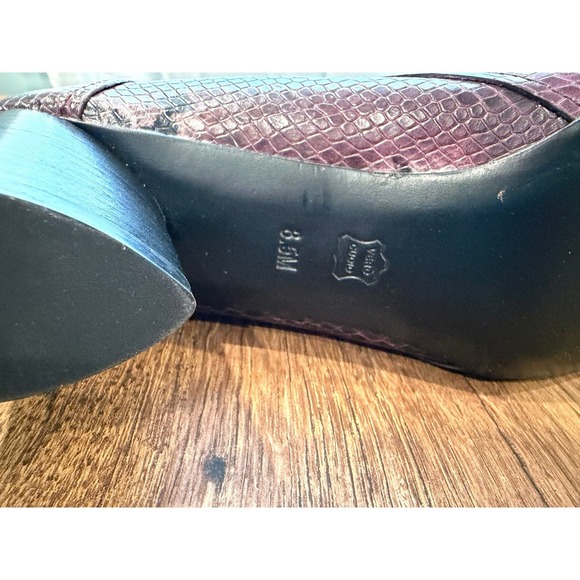 Donald Pliner Austen Snake Print Block Heel Ankle Boots Women Size 8.5M - Picture 8 of 9